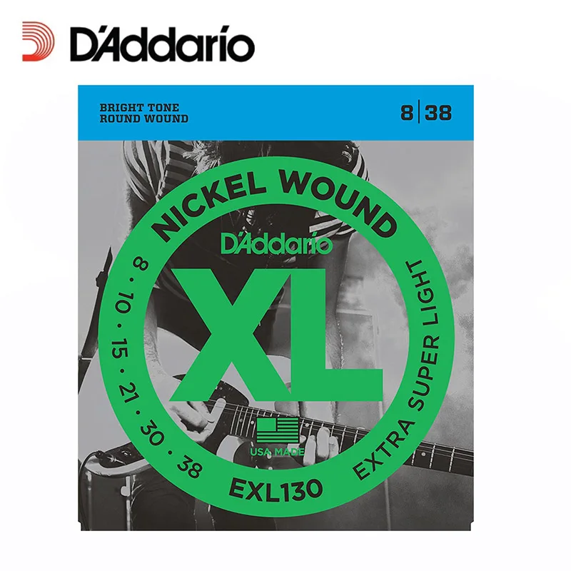 Проводки для электрогитары D'Addario EXL110 EXL115 EXL120 EXL125 EXL130 XL никелевые круглые