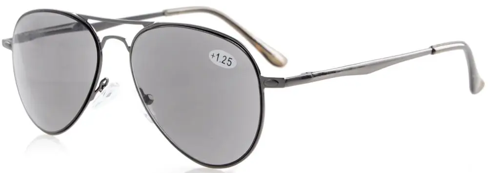 Grey Lens R15036 очки для чтения, качественные весенние дужки, очки для чтения и очки для чтения, солнечные очки+ 0,50-+ 4,00 - Цвет оправы: Grey Lens