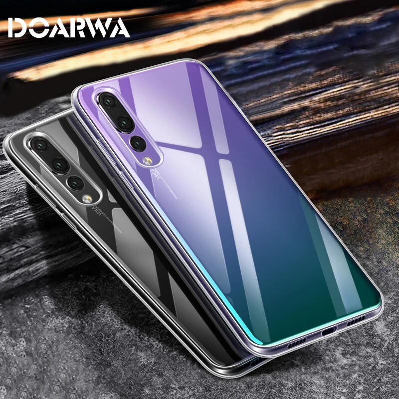 Ультратонкий Мягкий Прозрачный силиконовый чехол для телефона huawei P20 P20Pro Коврики