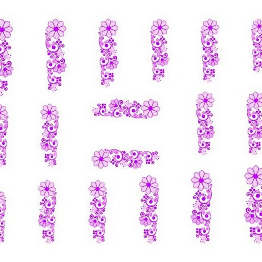 Минимальный гель для ногтей модные женские наклейки DIY цветок водная переводная