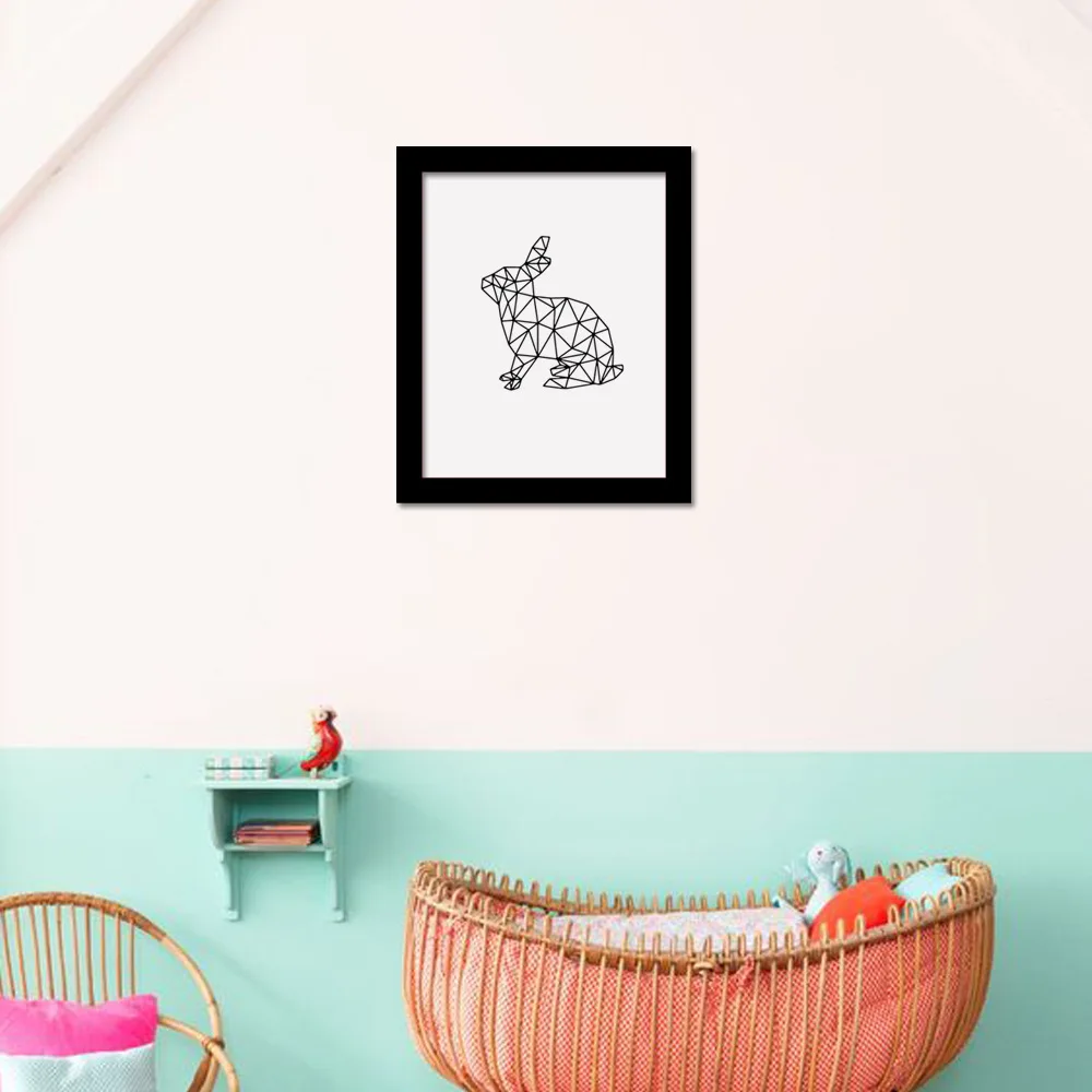 Скандинавское украшение абстрактный олень бумажные журавли геометрический