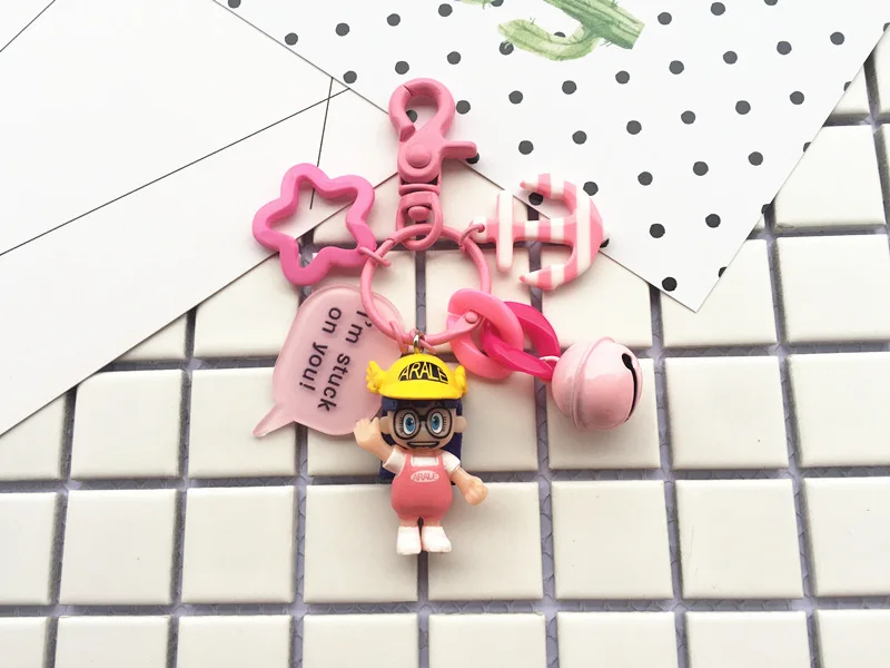 Высокое качество 2019 новый милый 1 шт. аниме мультфильм Arale брелок в виде фигуры