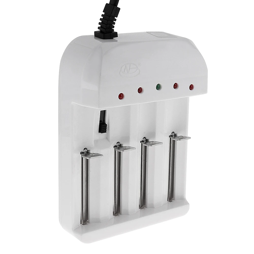 4 слота универсальный литий NiMH зарядное устройство Регулируемый для 26650 18650 16340 14500