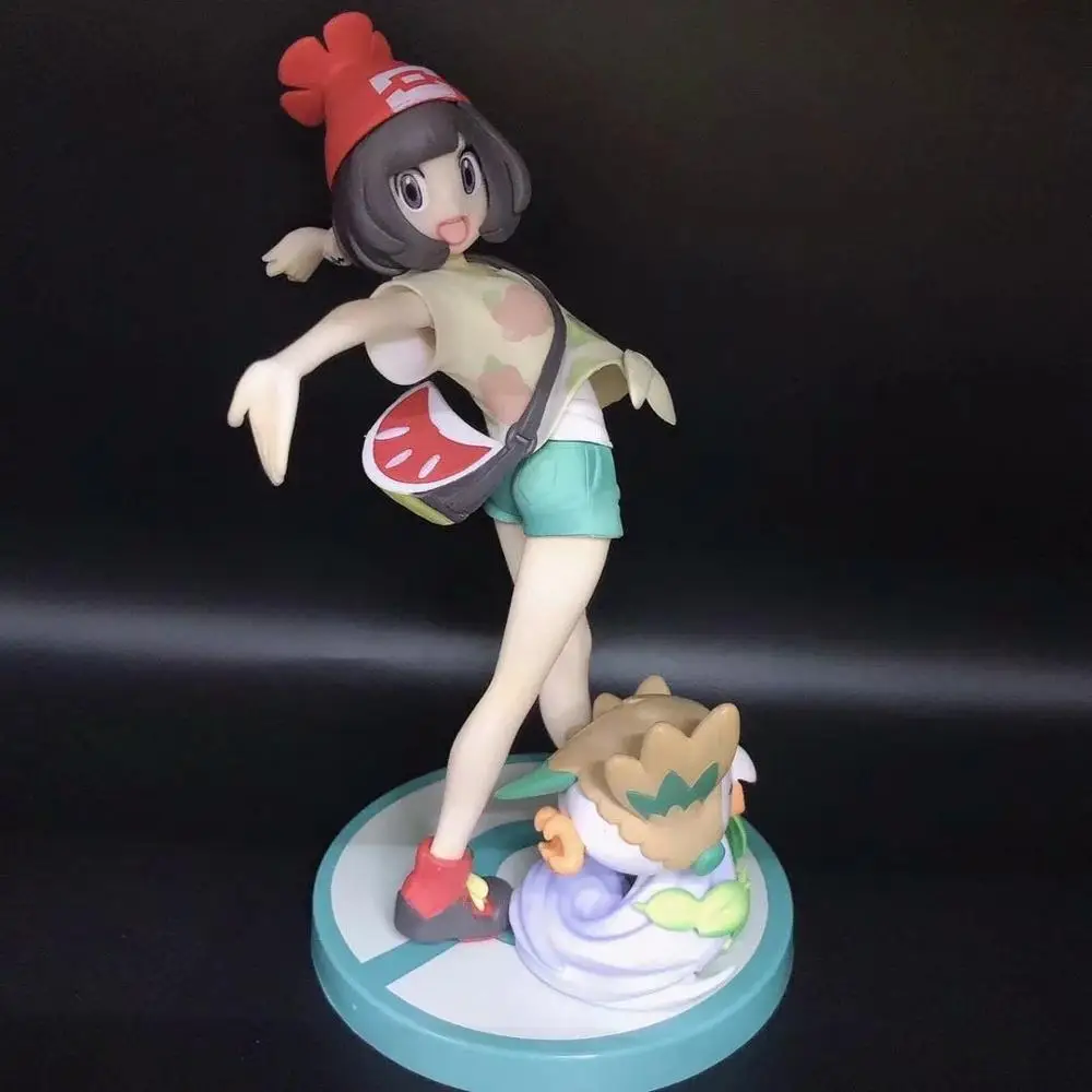 no retail box Аниме солнце и луна Selene с Rowlet фигурка модель игрушки коллекционный мультфильм Покемоны фигурка игрушка Подарки для детей - Цвет: no retail box