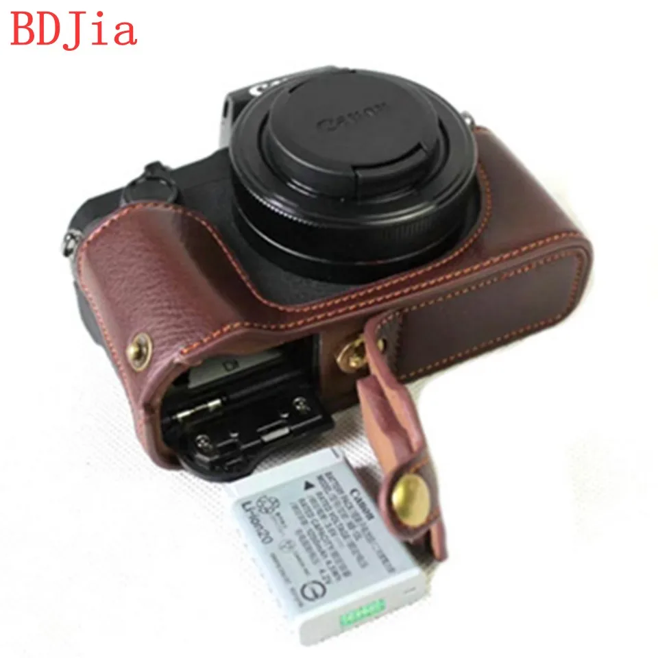 Натуральная Воловья кожа корпуса для половины камеры база Canon G1XIII G1X MarkIII с