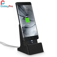 cinkeypro type c usb charger dock magnetic stand for samsung mobile phone holder universal type c 5v2a charging with 1m cable