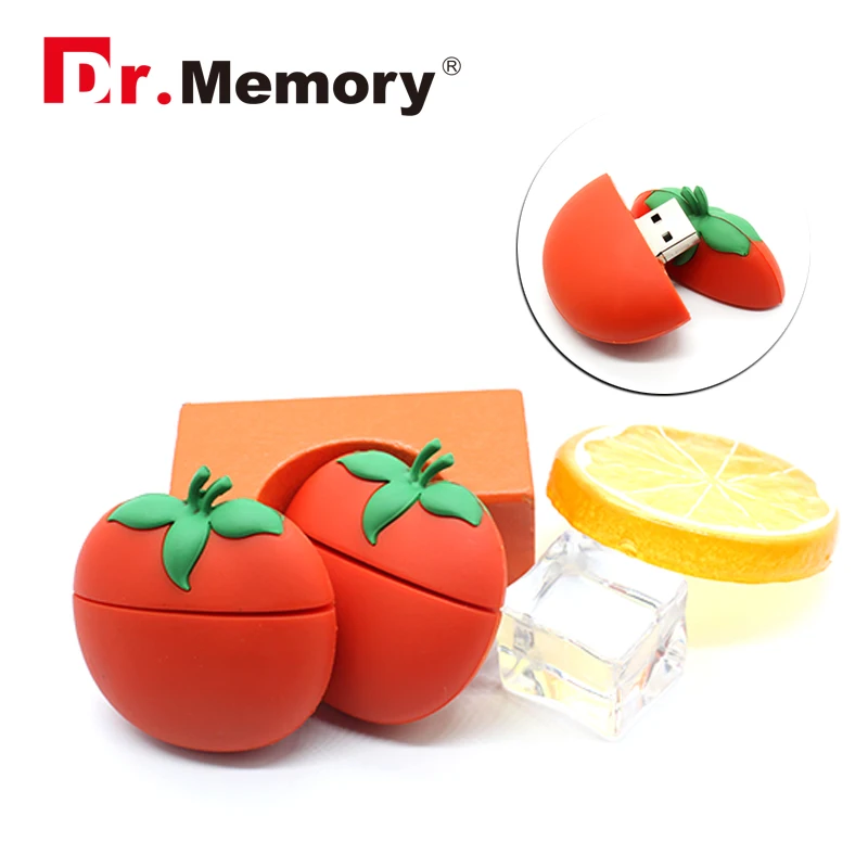 Растительного USB Flash Drive 4 ГБ 8 16 32bg флешки помидор флэш карты баклажаны полный