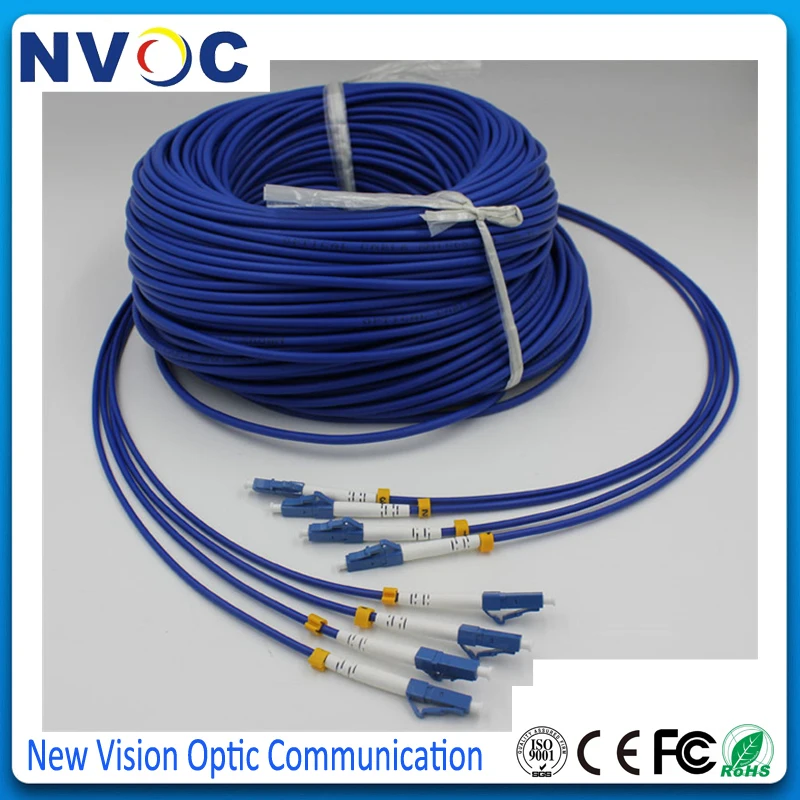 125 м 4 ядра SM G652D 0 мм ПВХ куртка SC/UPC бронированные волокна перемычки 4C SCUPC