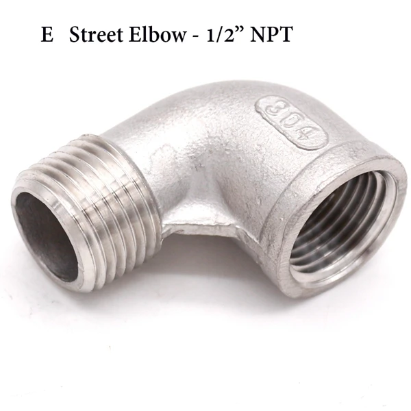 E Homebrew пиво 1/" NPT муфты 304 нержавеющая сталь пищевой пивной комплектующие для насоса фитинг - Цвет: E