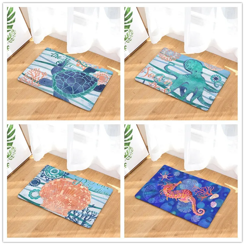 Стиль морской жизни ковры с принтом противоскользящие напольные коврики для