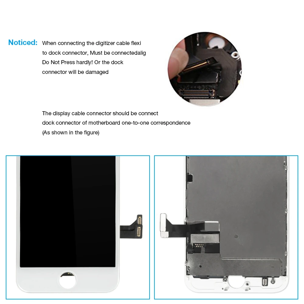 ЖК дисплей для iPhone 7 7G Plus сенсорный экран дигитайзер полный комплект сборка