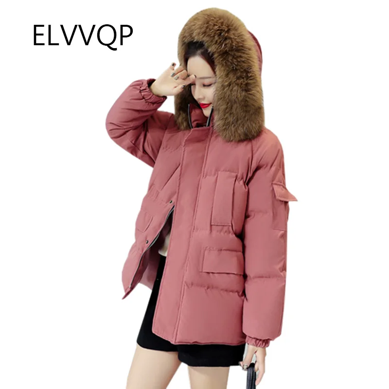 Для женщин зимний пуховик Хлопчатобумажная Куртка Новая Длинная Верхняя одежда