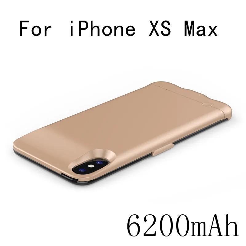 iXSMax-Gold Чехол для зарядного устройства для iPhone XS Max, тонкий внешний чехол для зарядного устройства, чехол для iPhone XR X Xs, чехол для аккумулятора - Color: iXSMax-Gold