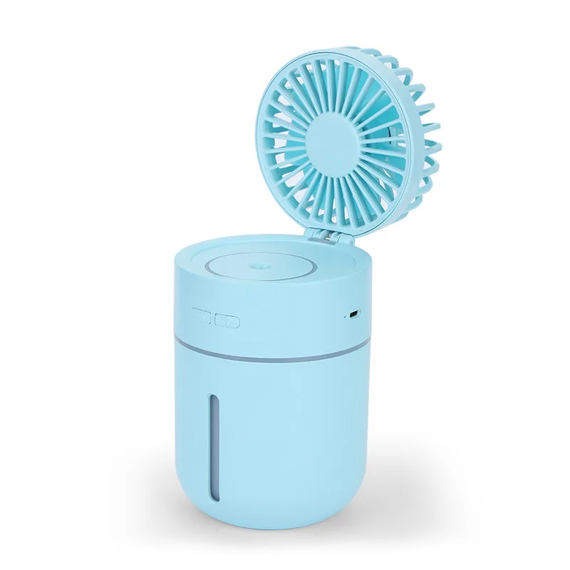 

Kbxstart Portable Multifunction Fun Humidifier Mist Water Spray Fan with Colorful Night Light USB Recharging Air Cooler Fun