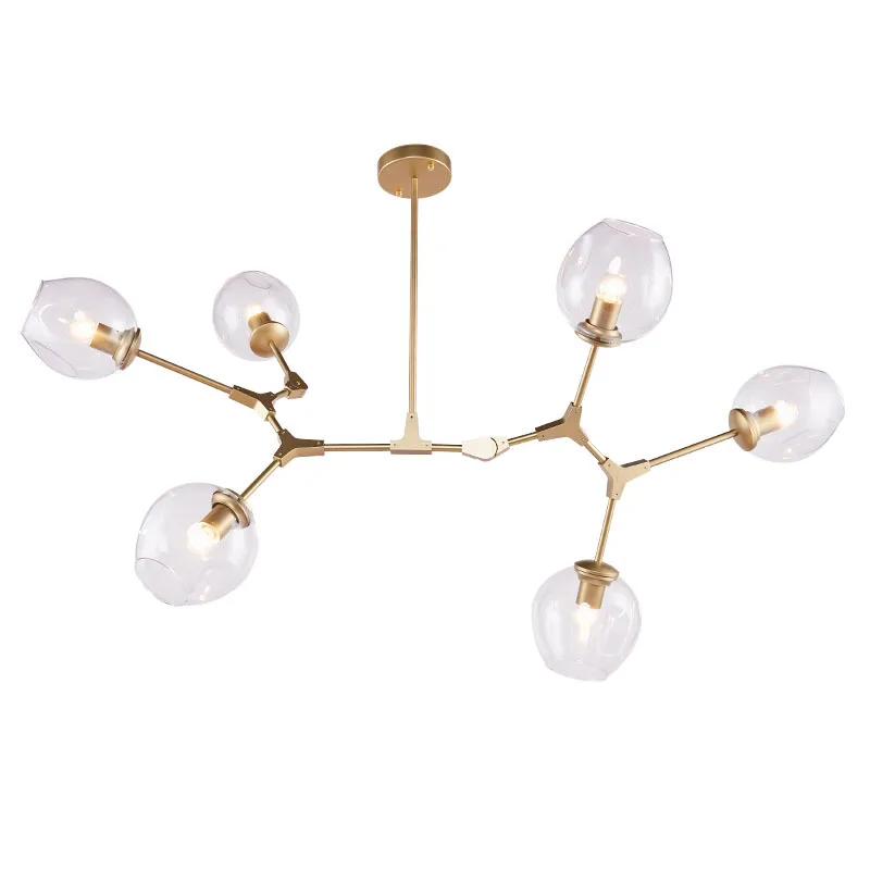 Vintage Magic Hanging Light Stylish Ball Industrial Loft Ironing Droplight Black Gold Tree Classic Modern LED Pendant Lamp | Лампы и