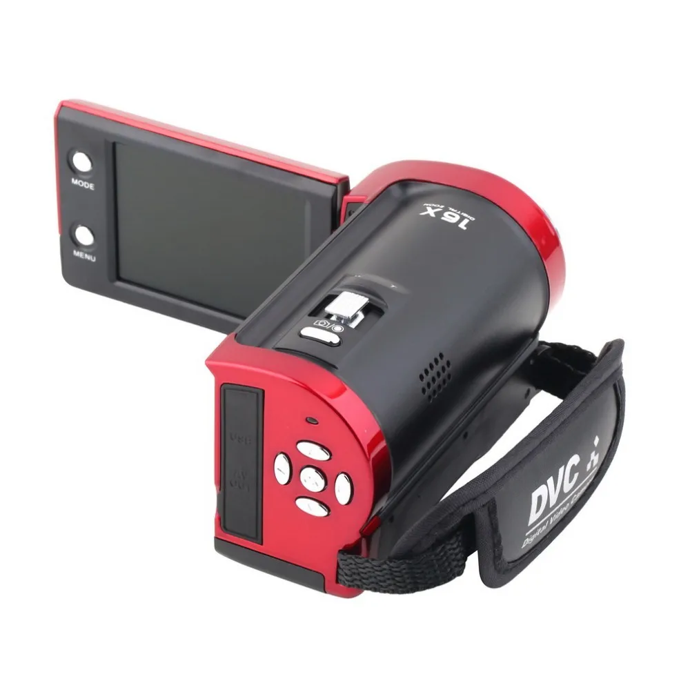 Новейшая цифровая камера HD 720P видеокамера HDV 16MP 16x Zoom COMS Sensor 270 градусов 2 7 дюймовый