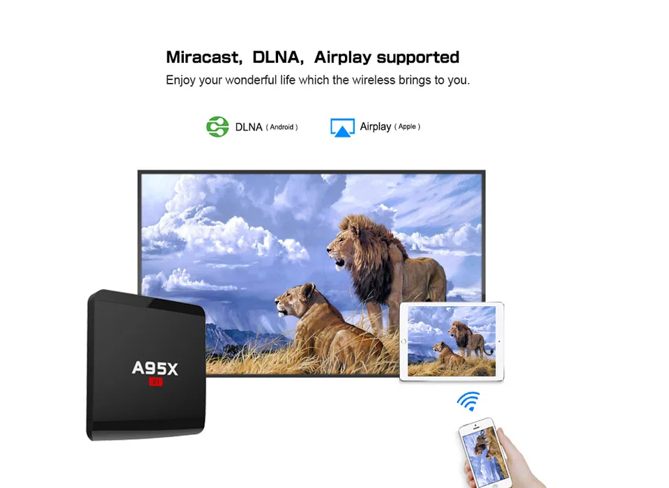 A95X R1 ТВ BOX Amlogic S905W 4 ядра Android 7,1 Смарт ТВ коробка 4 K x 2 K HDMI2.0 2,4G, Wi-Fi, RJ45 Media Player Nexbox Декодер каналов кабельного телевидения
