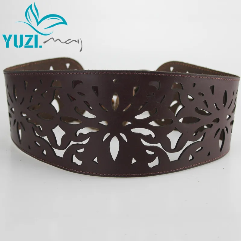 2017 Yuzi New Vintage Leather Belt Genuine Cowskin  Trend Free Size With  Belts For Women G09591 Belt cinto feminino