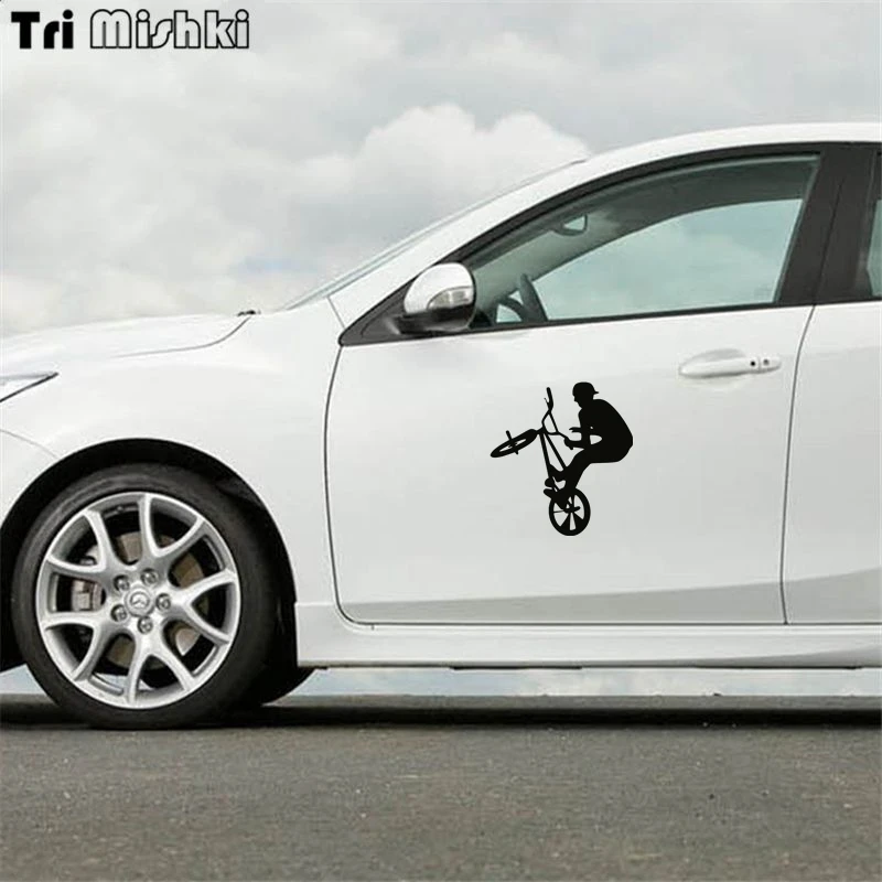 Tri Mishki HZX367# 16.2*15см biker вело велосипедвиниловые наклейки на авто наклейка для