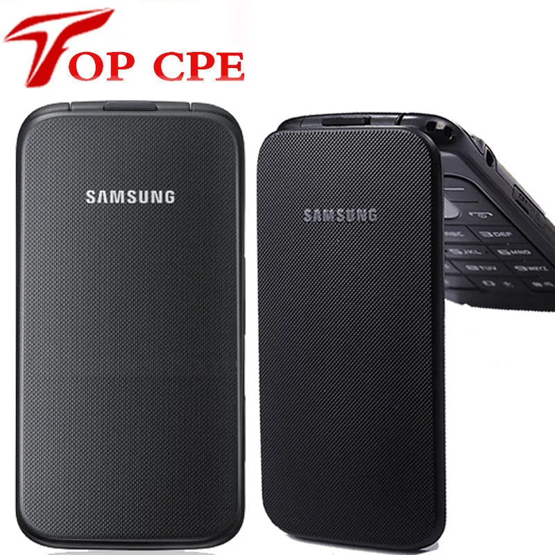 Разблокированный samsung C3520 Флип Мобильный телефон 1.3MP черный/серебристый/розовый цвет 2," Bluetooth Цветочная версия