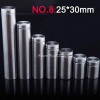 wholesale 500pcs 2530mm stainless steel fasteners advertisement glass standoff hollow screw glass acrylic display screw kf840