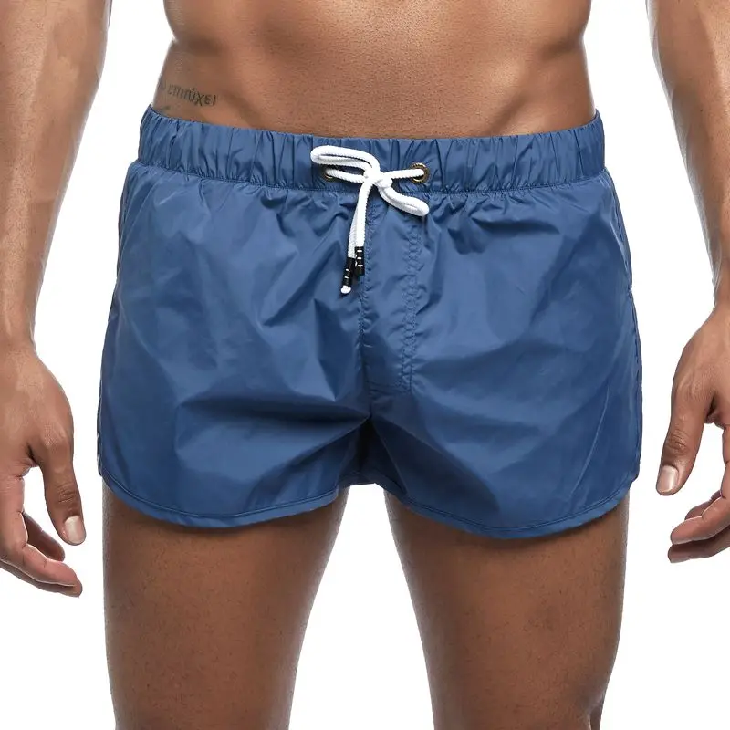 JOCKMAIL Side slit Dry Men's Board Shorts Summer Beach Surfing Man Swimming Shorts Athletic Sport Running Hybrid Home Shorts