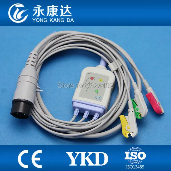 

Для кабеля Nikon Kohden OEC-6102A ECG с 3 выводными IEC. Зажим