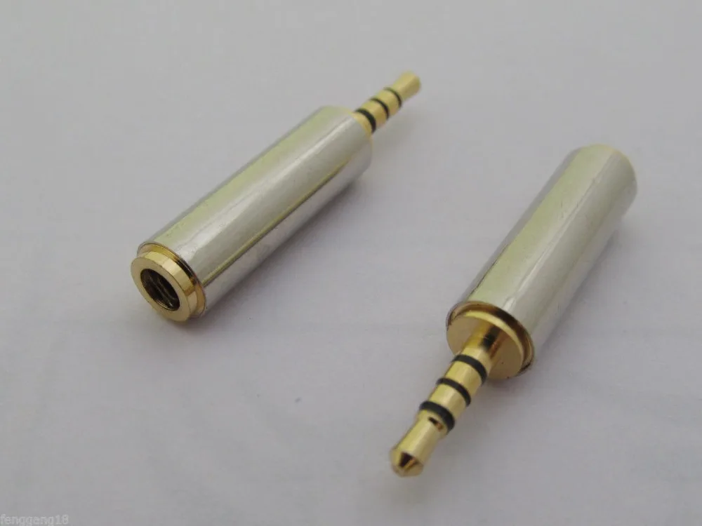 

50pcs 2.5mm Male Plug to 3.5mm 1/8" Female Jack Audio Video Plug Adapter Converter