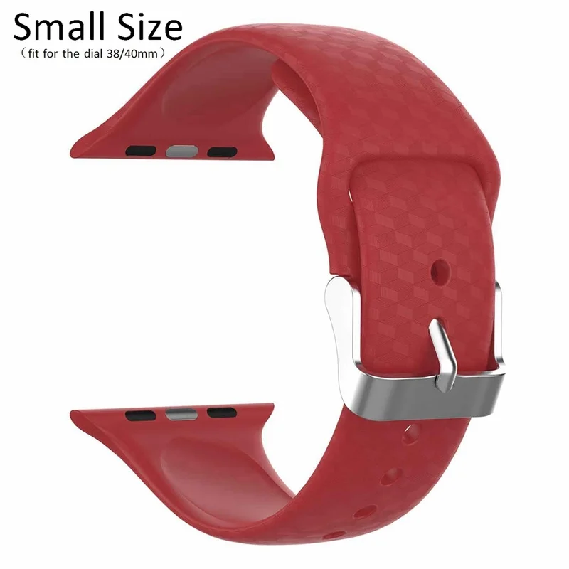 Новый Красочный мягкий силиконовый спортивный ремешок для наручных часов Apple Watch