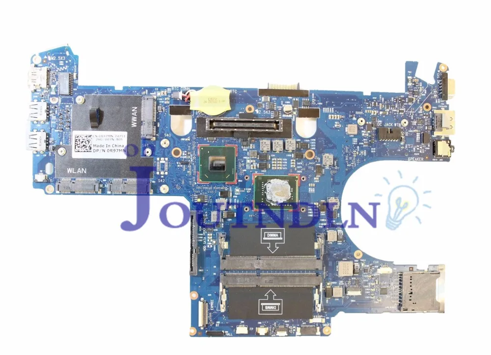 Материнская плата для ноутбука Dell Latitude E6220 R97MN 0R97MN CN-0R97MN с интегрированной графикой и процессором i5-2520M.