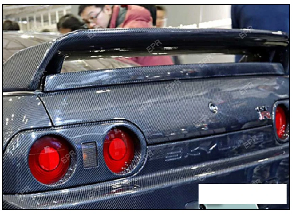 OEM задние комплекты крыла для Nissan Skyline R32 GTR карбоновое волокно OEM задний спойлер багажника тела комплект настройки части для R32 спойлер на крыше губы