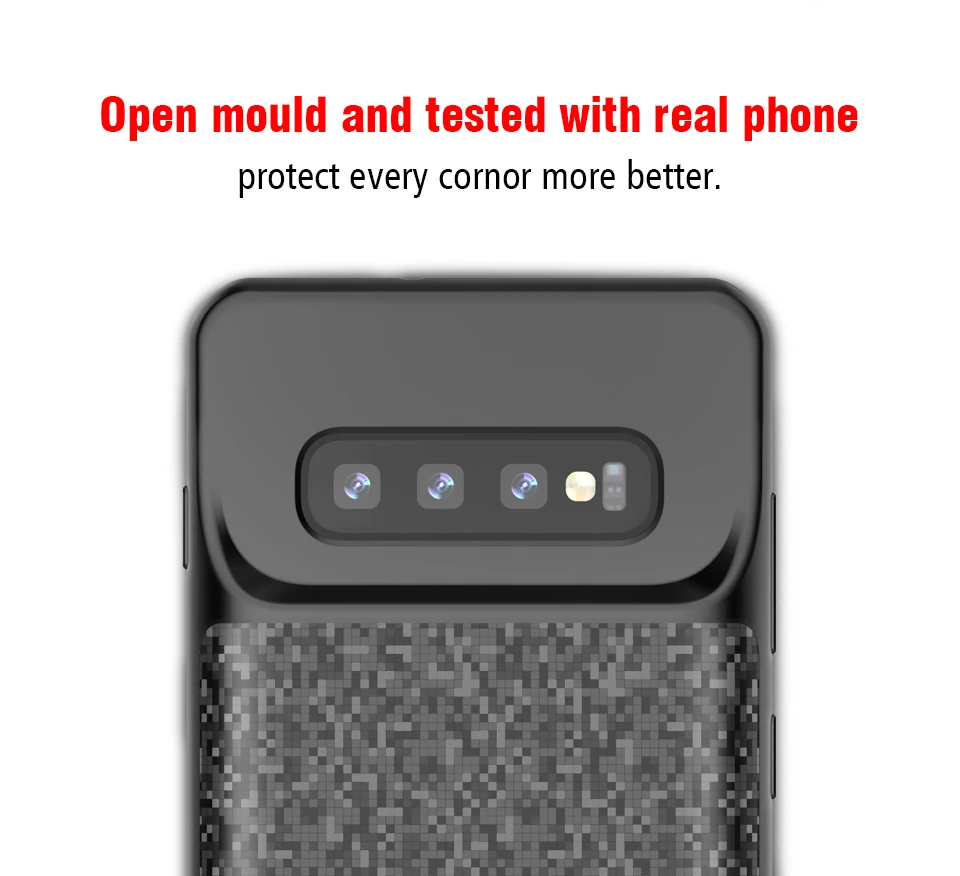 Чехол для аккумулятора samsung Galaxy S10 Plus 5000 мАч, чехол для портативного зарядного устройства, чехол для резервного копирования, чехол для зарядки для S10e S10 S10Plus