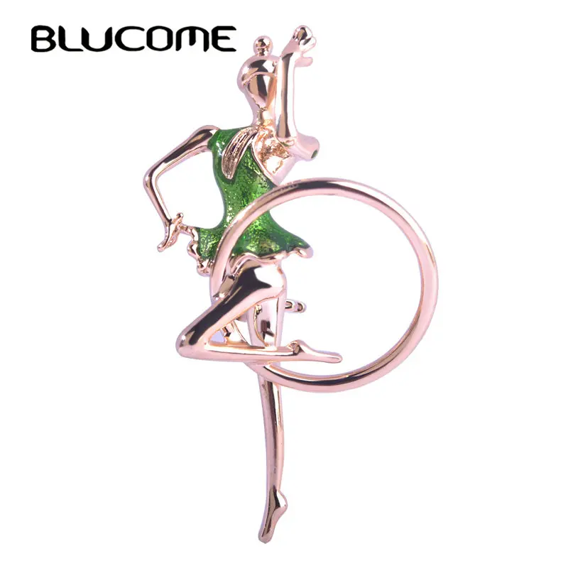 Эмаль Blucome Esmalte брошь для гимнастики девочек золотой значок спортивного клуба