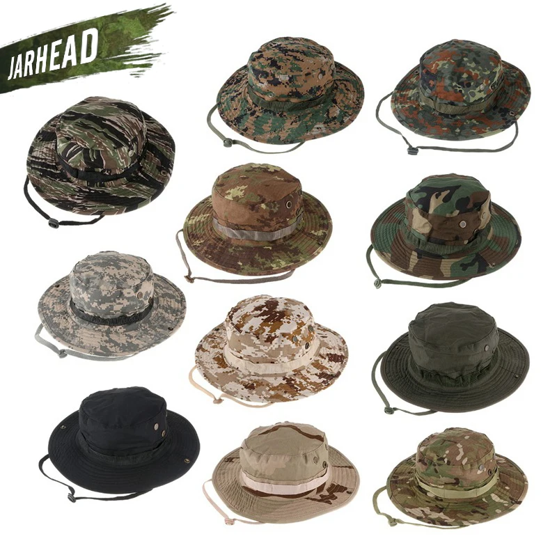 Открытый Камуфляж охотничья шляпа Снайпер скрытые джунгли спортивные боевые