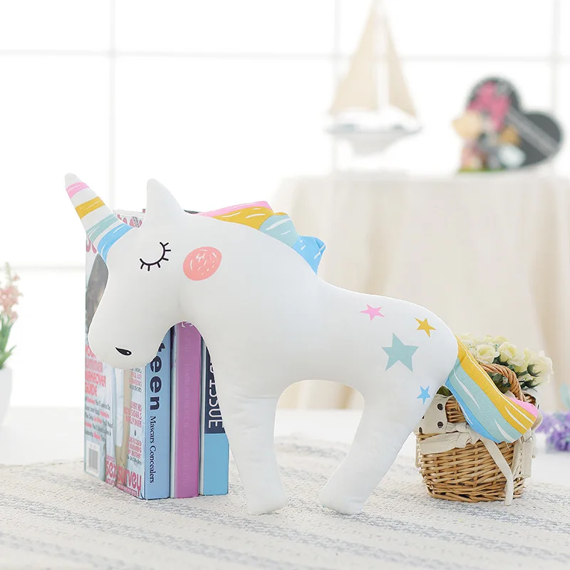 New INS 32cm / 45cm Cartoon Horse Unicorn Plsuh Toy Doll Cute Pony Rainbow Pillow Soft Stuffed Animals Dolls For Kids Girls Gift | Игрушки и