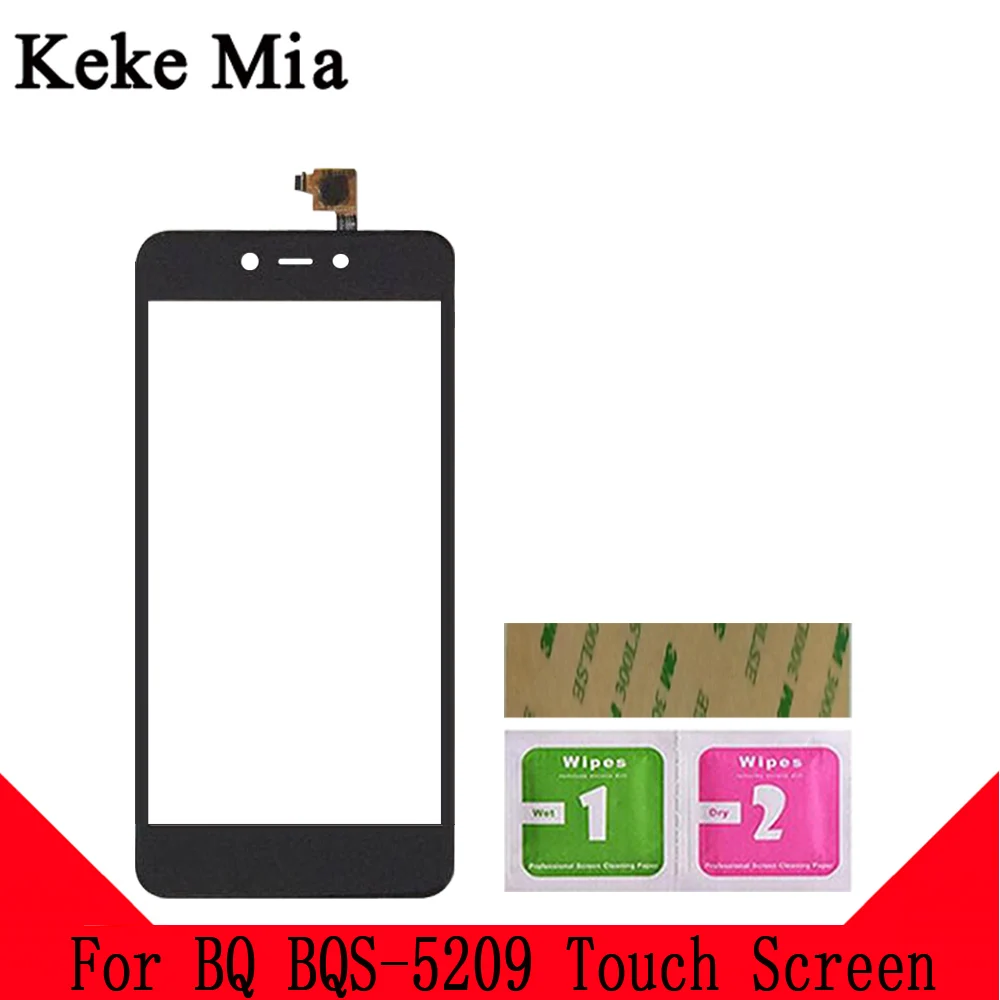Keke Миа 5," 5209 сенсорный экран дигитайзер для BQS BQ-5209L Strike LTE 5209 сенсорный экран панель Стекло сенсор Замена - Цвет: Black No Tools