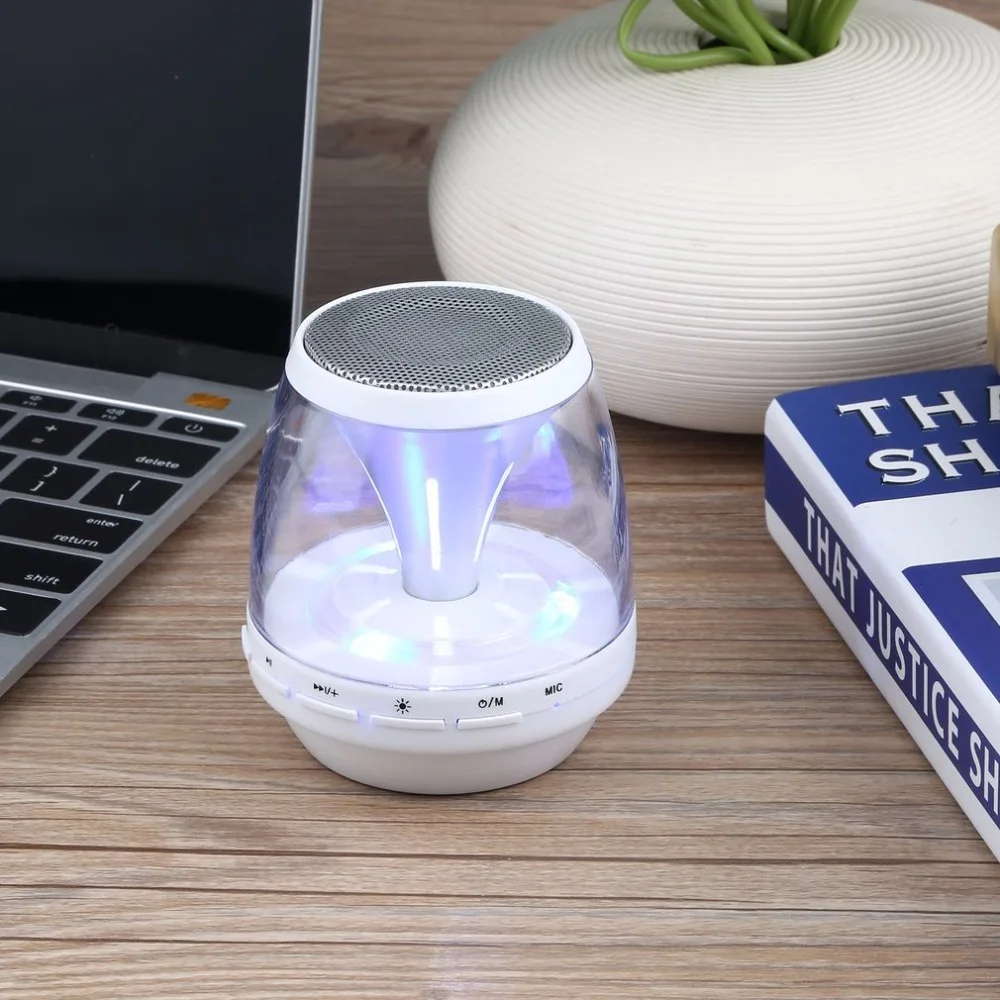 Портативный СВЕТОДИОДНЫЙ беспроводной Bluetooth колонки с функцией чтения TF USB FM Bluetooth стерео музыка для мобильного телефона