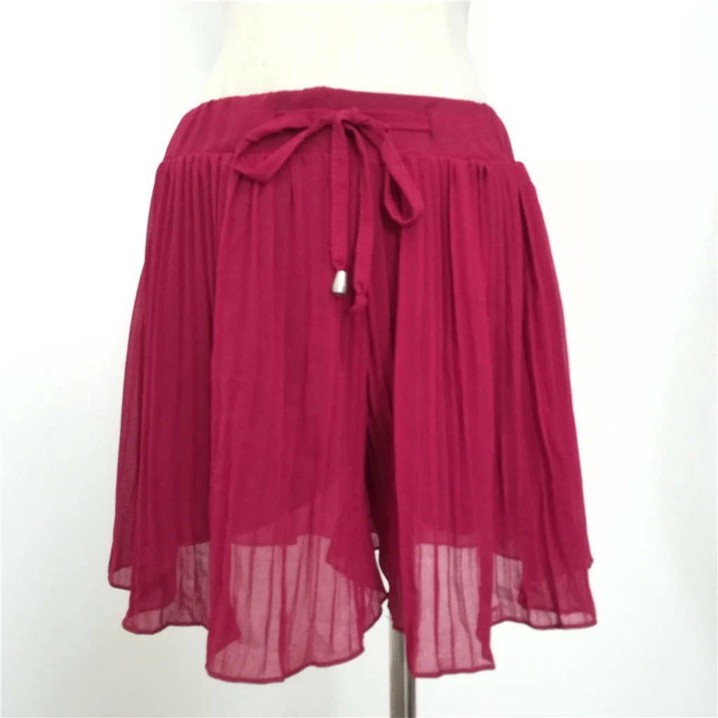 

Women High Waist Pleated A-line Skirts