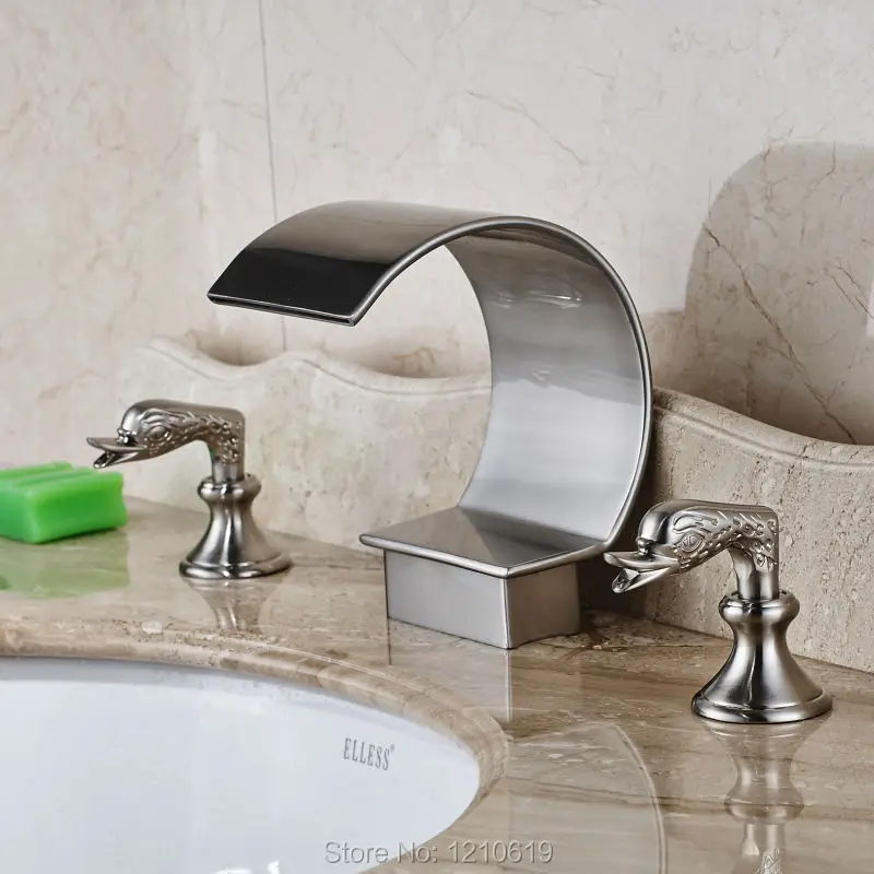 3 шт. смеситель для ванной комнаты с двумя ручками|faucet connector|faucet light temperature controlledfaucet