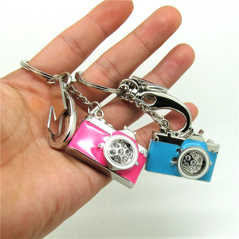 Синяя черная розовая красная Бриллиантовая камера металлическая искусственная