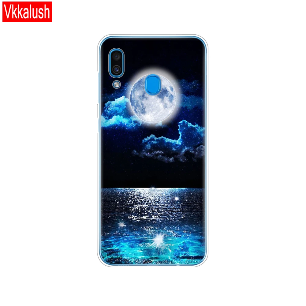 11076 Чехол для samsung Galaxy A20 чехол A20E полиуретан) и силикона с откидной крышкой для samsung A20 20 A205F A20E A202F чехол Мягкие Чехлы бамперы - Цвет: 11076