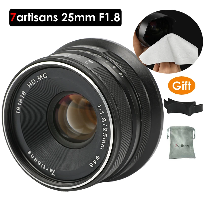 Объектив 7artisans с постоянным фокусным расстоянием 25 мм/F1.8 для всех отдельных серий