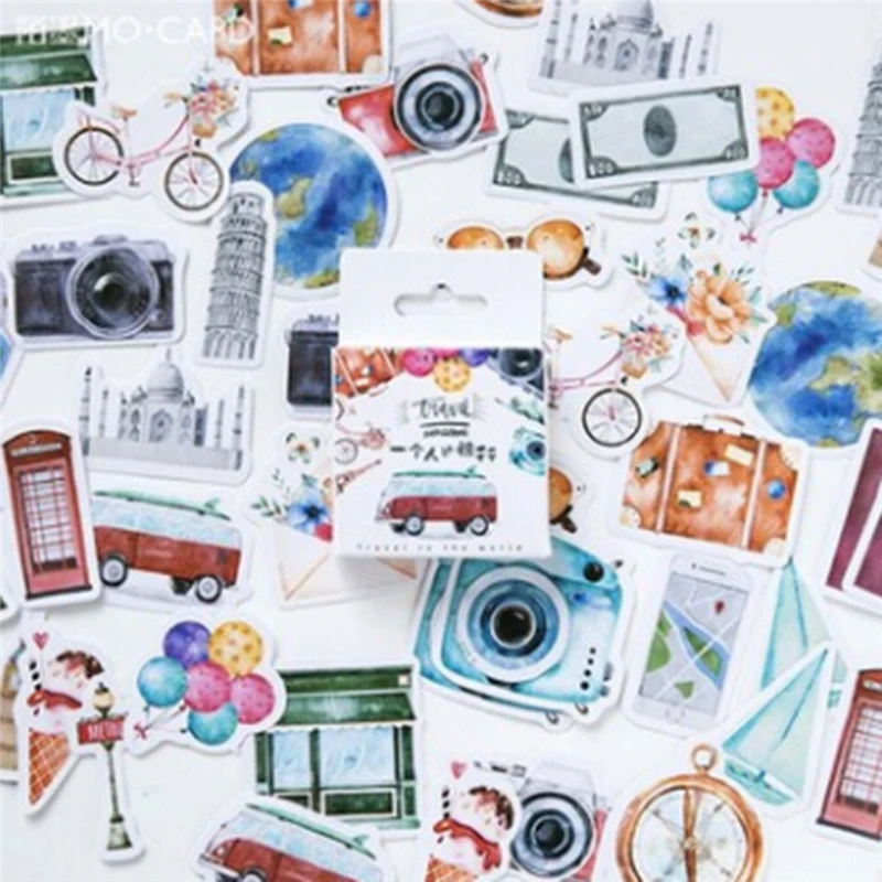 46 новых шт Наклейка Путешествие DIY Винтаж ретро классические туристические