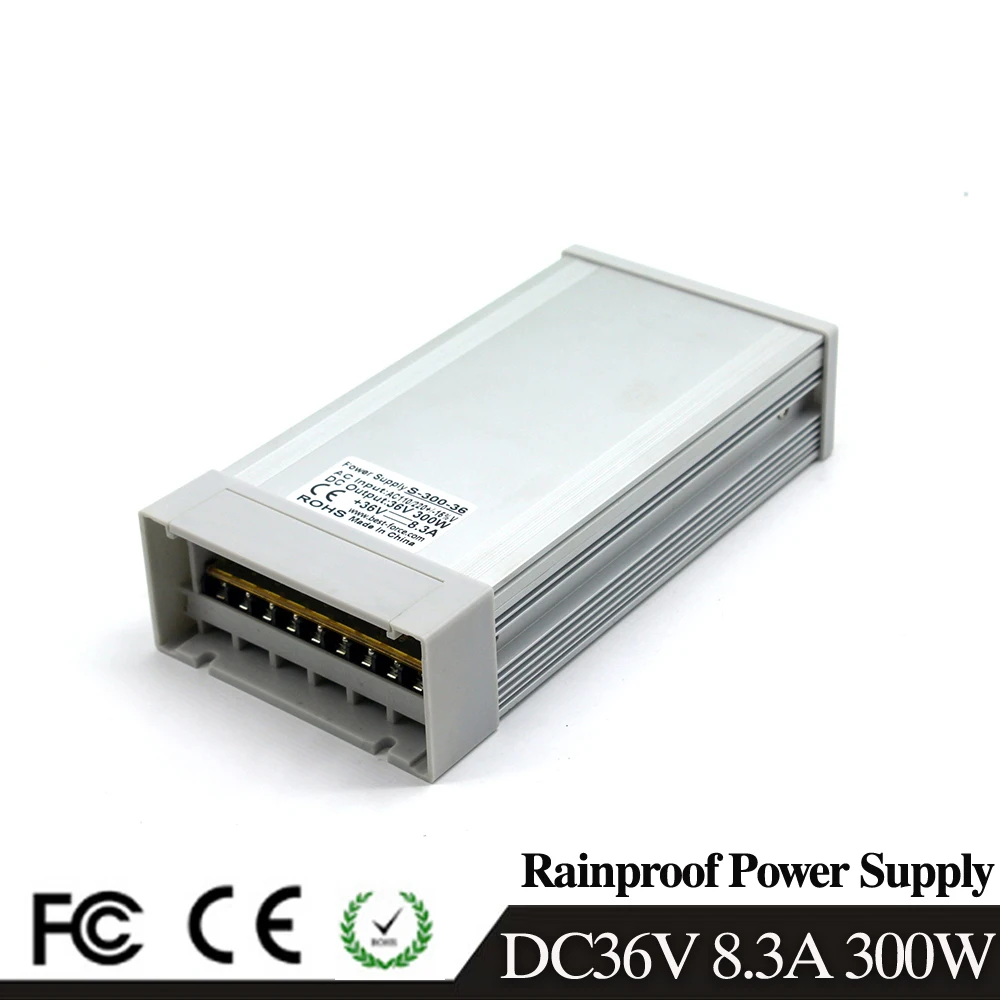 Источник питания DC36V 400W 360W 350W 300W 200W 180W 150W 120W 100W 72W 60W 48W 36V DC Swiching для освещения