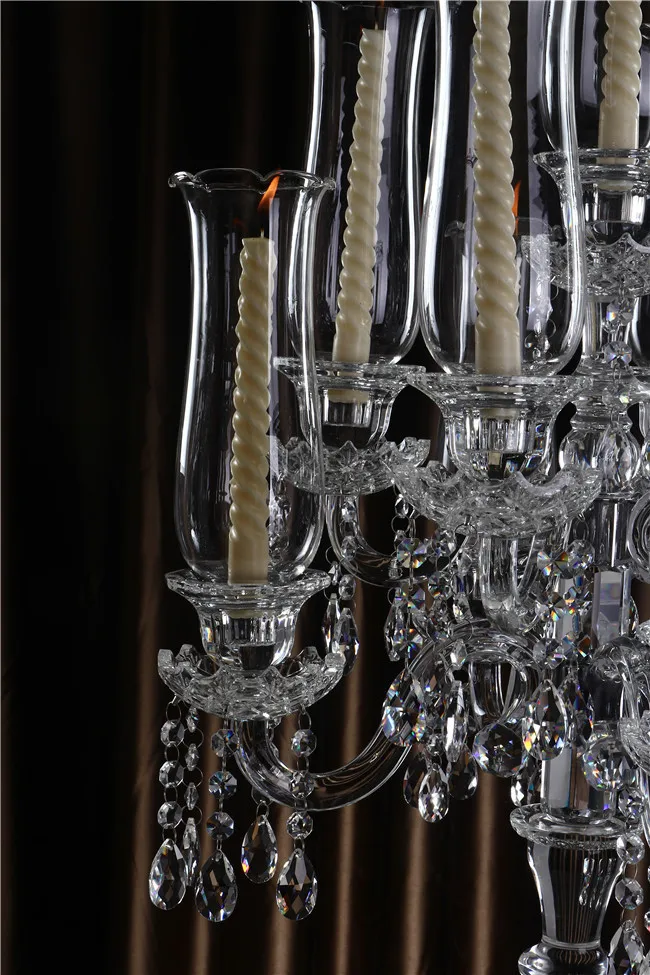 Бесплатная доставка новый высококачественный Кристальный подсвечник прямые