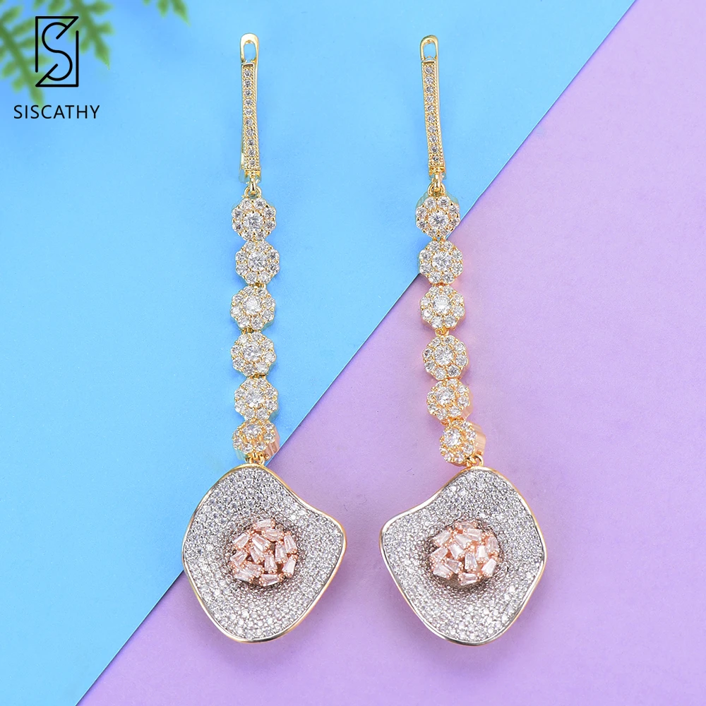 21*81 мм Мода Для женщин Jewelry африканские серьги цветок Форма кубический