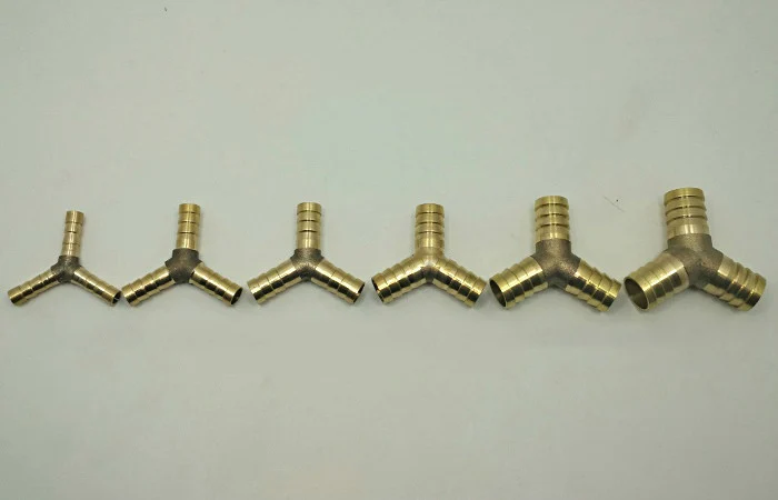 10 мм шланг Барб Y Тип Латунь Колючая труба фитинг муфта соединитель Адаптер для
