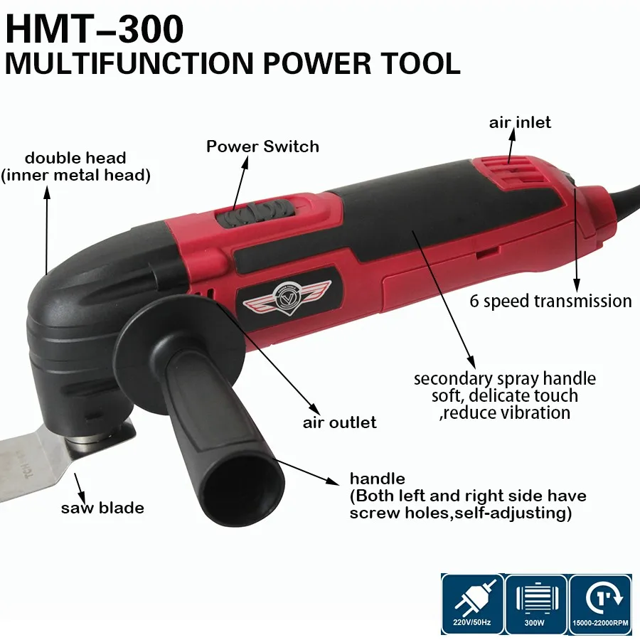 Мощный инструмент 300 Вт multi master Осциллирующие инструменты DIY renovator Инструмент дома
