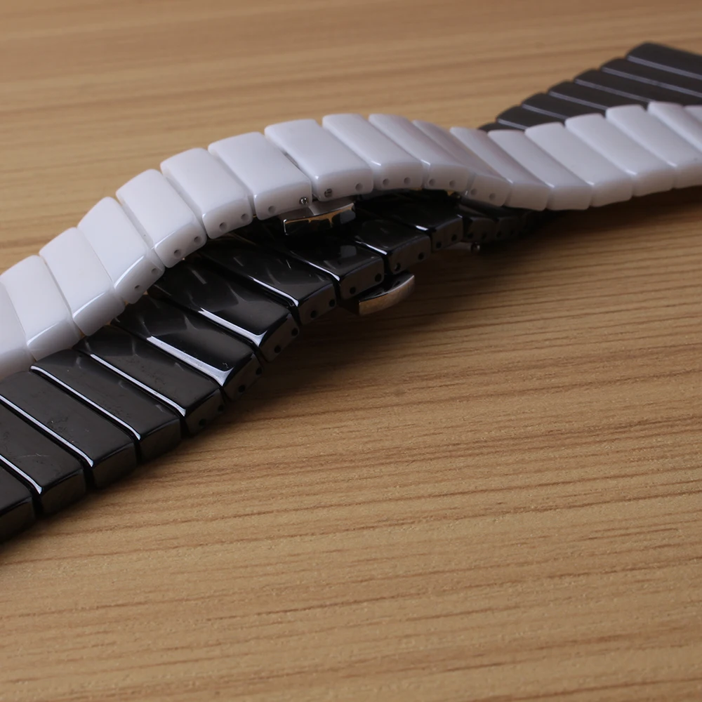 Ремешок керамический для xiaomi Amazfit Samsung Gear s3 S2 спортивный браслет Galaxy Watch 46 42 45 мм 20 22