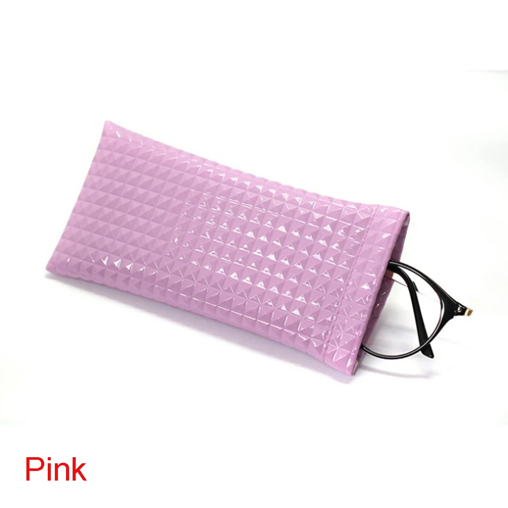 style 2 pink 1 шт. переносной чехол для солнцезащитных очков с единорогом, фламинго, фруктами, унисекс, складная коробка для очков, Полиуретановая Защитная сумка для хранения очков - Цвет: style 2 pink